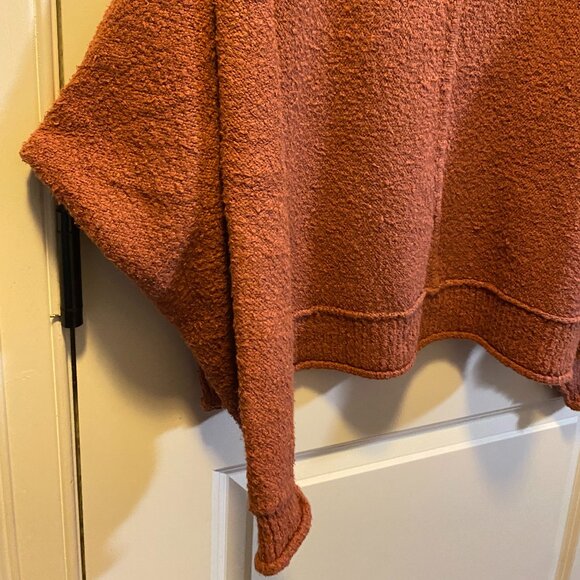 We The Free People Boucle Cotton Thick Dolman Sleeve Oversized Sweater - Picture 6 of 8